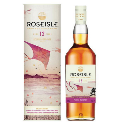 Roseisle 12 Year Old THE ORIGAMI KITE Special Release 2023 Single Malt Scotch Whisky ABV 56.5% Vol 20cl / 200ml