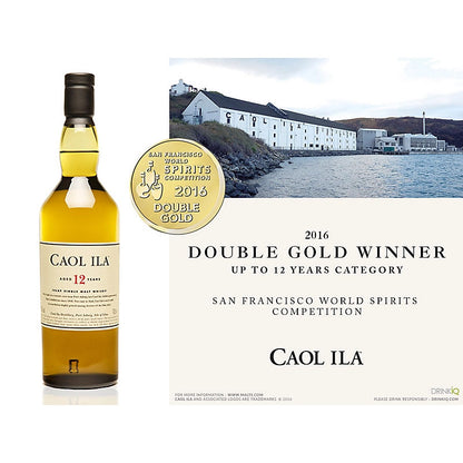 Caol Ila 12 Year Old Islay Single Malt Scotch Whisky ABV 43% Vol 700ml / 70cl (No Box)