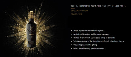 Glenfiddich Grand Cru 23 Years Old Cuvee Cask Finish Single Malt Scotch Whisky ABV 40% Vol 75cl / 750ml