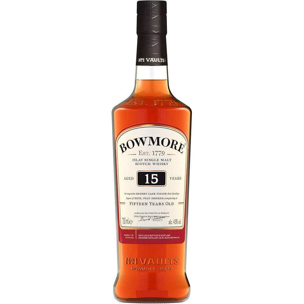 Bowmore 15 Year Old Sherry Cask Finish Islay Single Malt Scotch