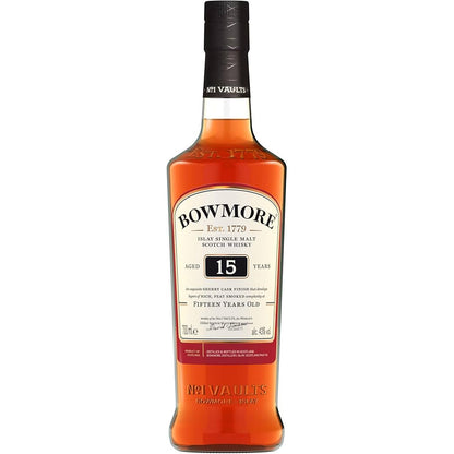Bowmore 15 Year Old Sherry Cask Finish Islay Single Malt Scotch Whisky ABV 43% Vol 700ml / 70cl (No Box)