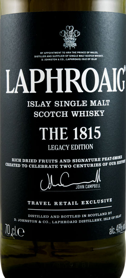 Laphroaig The 1815 Legacy Edition Travel Retail Exclusive Islay Single Malt Scotch Whisky ABV 48% Vol 700ml / 70cl (With Gift Box)