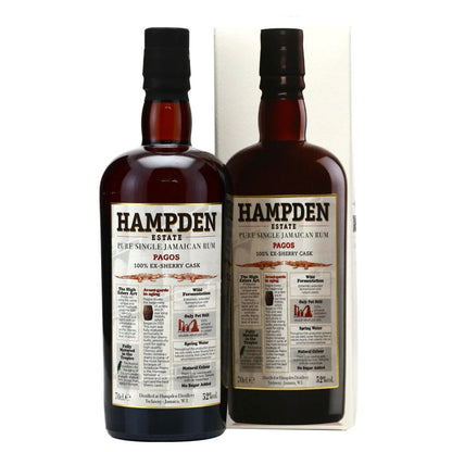 Hampden Pagos Estate Pure Single Jamaican Rum 100% Ex Sherry Cask ABV 52% 700ml