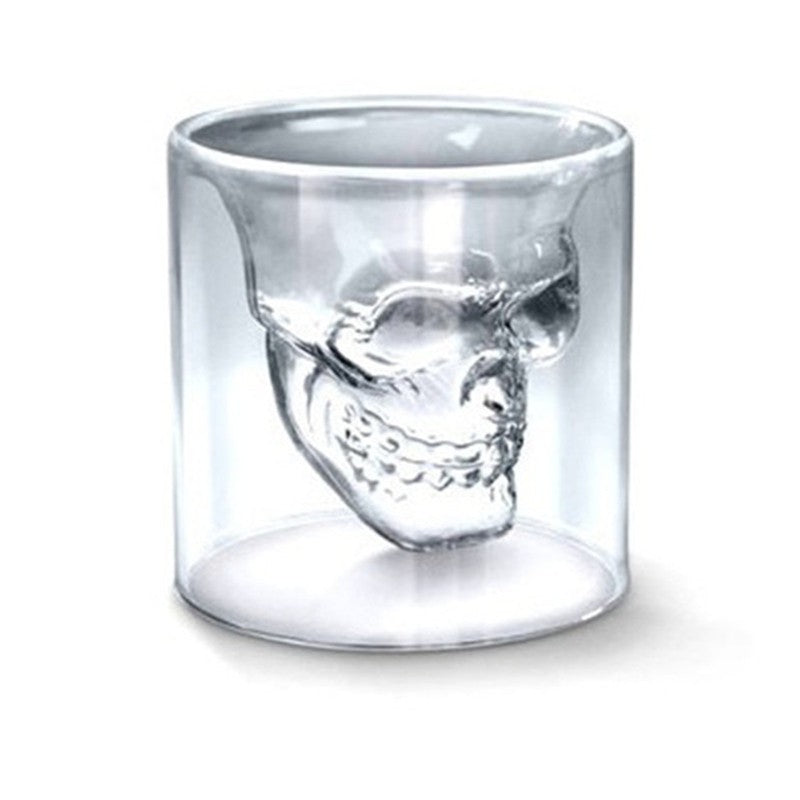 Crystal Skull Head Shot Glass, 3 Different Sizes Available - The Whisky Shop Singapore