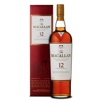 Macallan 12 Years Sherry Oak Discontinued Red Box - The Whisky Shop Singapore