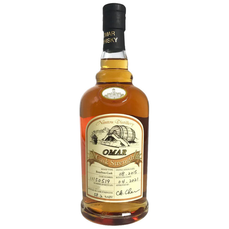 Omar Bourbon Limited Edition Single Malt Cask Strength Whisky ABV 58.20% 700ml
