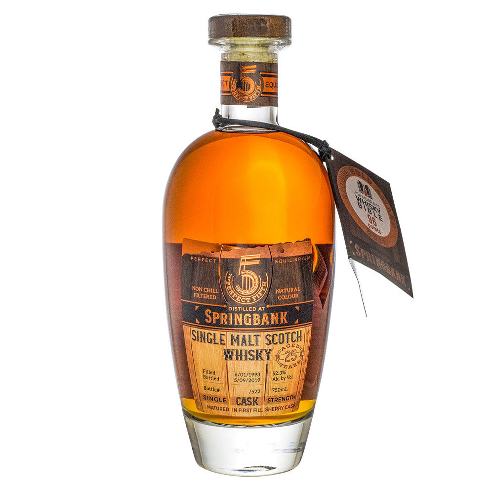 Springbank 25 Year Distilled 1993 Bottled 2019 (The Perfect Fifth Equilibrium) Single Cask, Cask Strength Campbeltown Single Malt Scotch Whisky ABV 52.3% Vol 75cl / 750ml