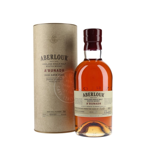 Aberlour A'bunadh Single Malt Scotch Whisky ABV 59.9%-61.5% 70cl with Gift Box