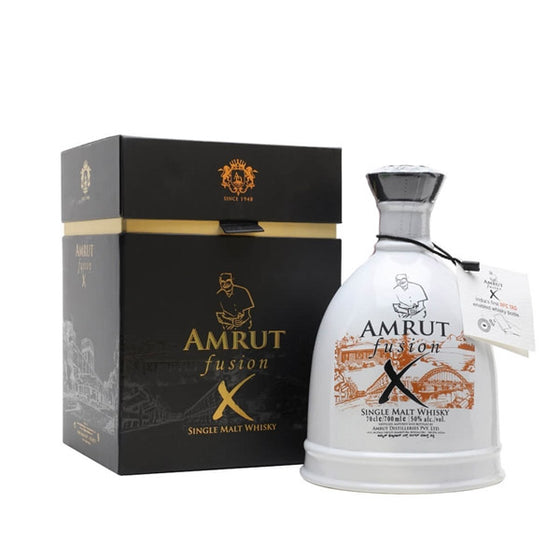 Amrut Fusion X Indian Single Malt Whisky ABV 50% 70cl with Gift Box