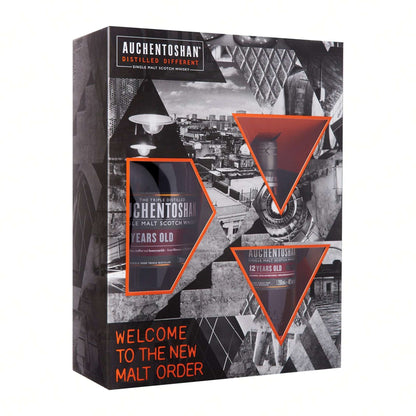 Auchentoshan 12 Year Old Tripled Distilled Lowland Single Malt Scotch Whisky ABV 40% Vol 70cl / 700ml FREE Auchentoshan 12 Year Old 20cl Gift Set