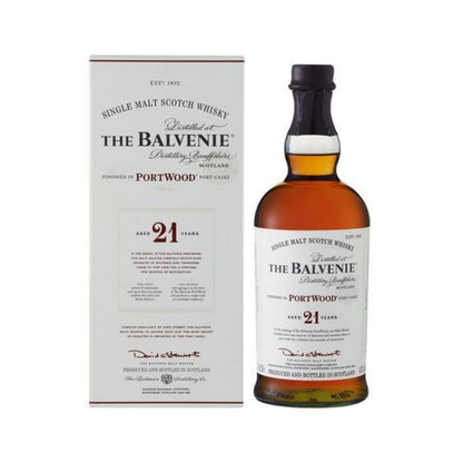 The Balvenie Aged 21 Years Finished in PortWood Port Casks Single Malt Scotch Whisky ABV 40% Vol 70cl / 700ml