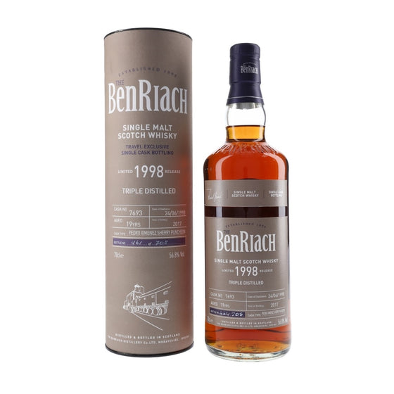 Benriach 1998 19 Years Old Single Cask Bottled 2017