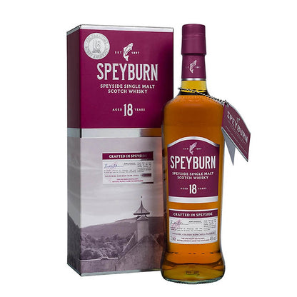 Speyburn 18 Year Old (World Spirits Competition 2020 Gold) Speyside Single Malt Scotch Whisky ABV 46% Vol 70cl / 700ml
