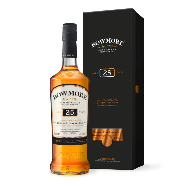 Bowmore 25 Year Old Islay Single Malt Scotch Whisky ABV 43% Vol 700ml / 70cl