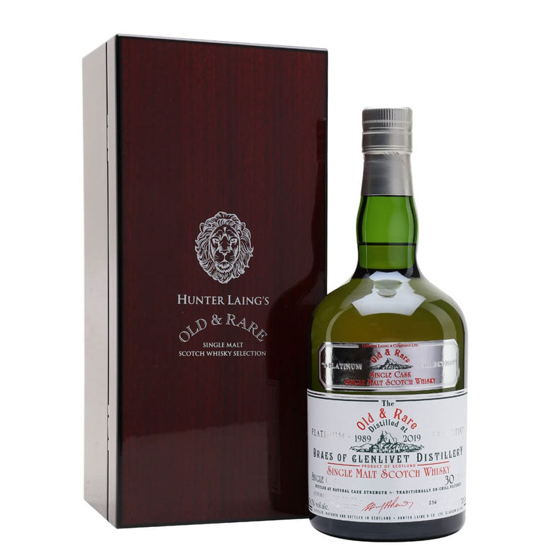Braes Of Glenlivet 1989 30 Year Old "Old & Rare Heritage" ABV 54.7% 70CL with Gift Box
