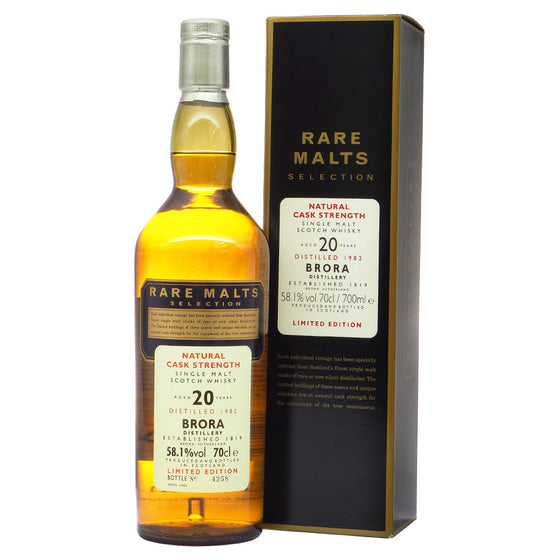 Brora 1982 20 Years Rare Malts Selections - Bottle No. 4258 - The Whisky Shop Singapore