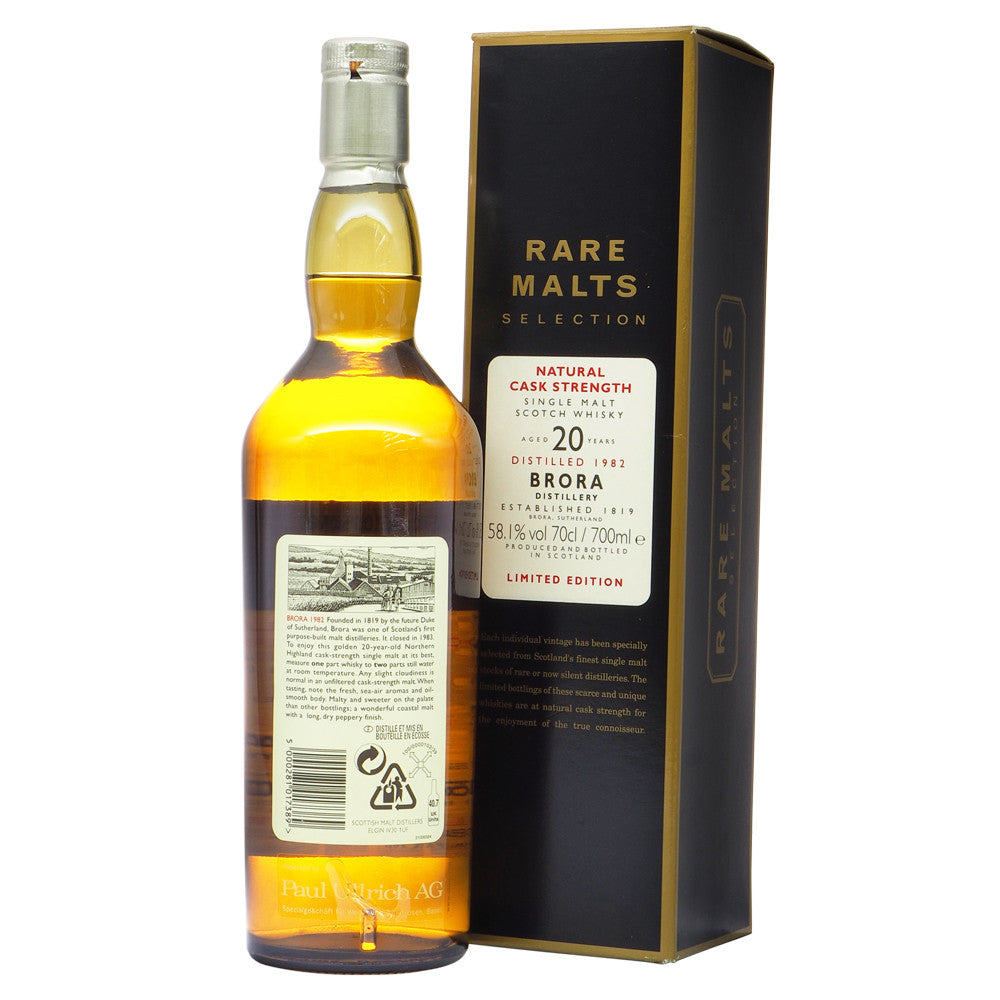 Brora 1982 20 Years Rare Malts Selections - Bottle No. 4258 - The Whisky Shop Singapore