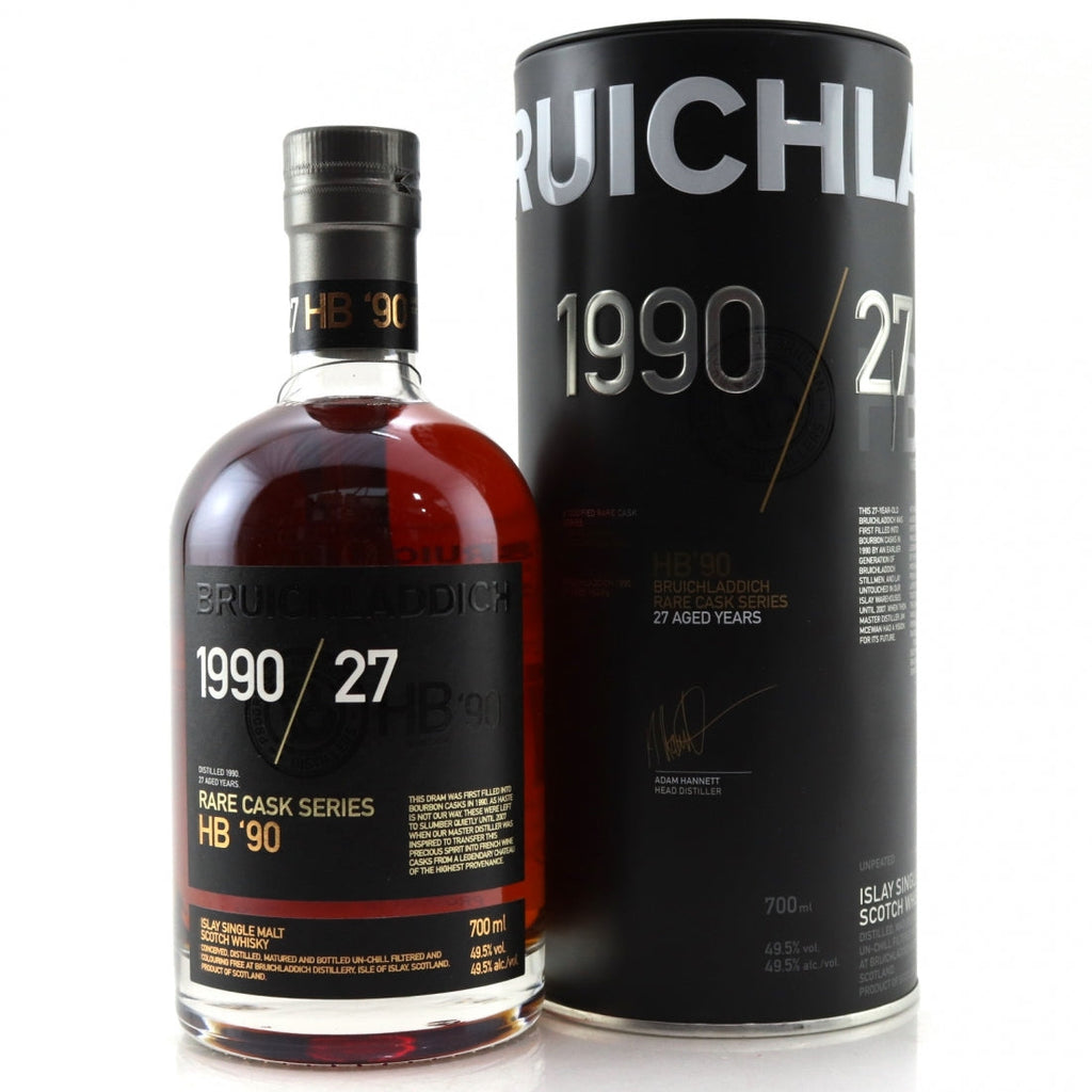 Bruichladdich 1990 Rare Cask Series 27 Year Old / HB '90