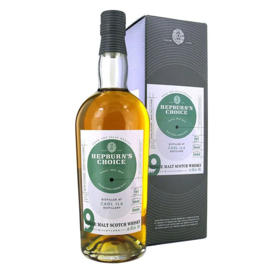 Caol Ila 2010 9 Year Old Hepburn's Choice 2020 (New) Cask Sherry Finished Islay Single Malt Scotch Whisky ABV 46% Vol 700ml / 70cl with Gift Box (Pre-Order 7 Days)