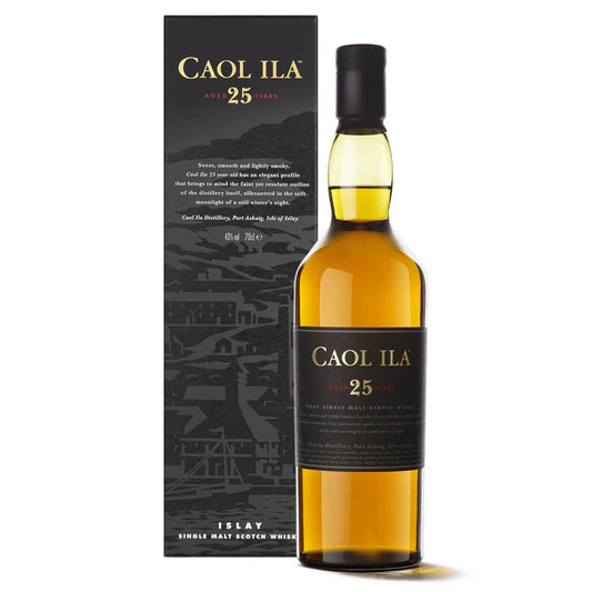Caol Ila 25 Year Old, Islay Single Malt Scotch Whisky ABV 43% Vol 700ml / 70cl
