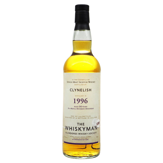 Clynelish 1996 16 Years - The Whisky Man & Lindores Whisky Society - The Whisky Shop Singapore