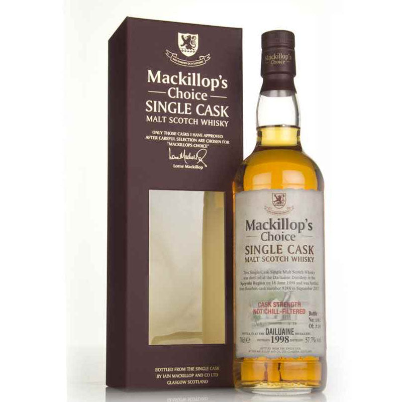 Dailuaine Distillery 1998 19 Year Old Mackillop's Choice Series #9288 Single Cask Cask Strength Speyside Single Malt Scotch Whisky ABV 57.7% Vol 700ml / 70cl (Pre-Order 7 Days)