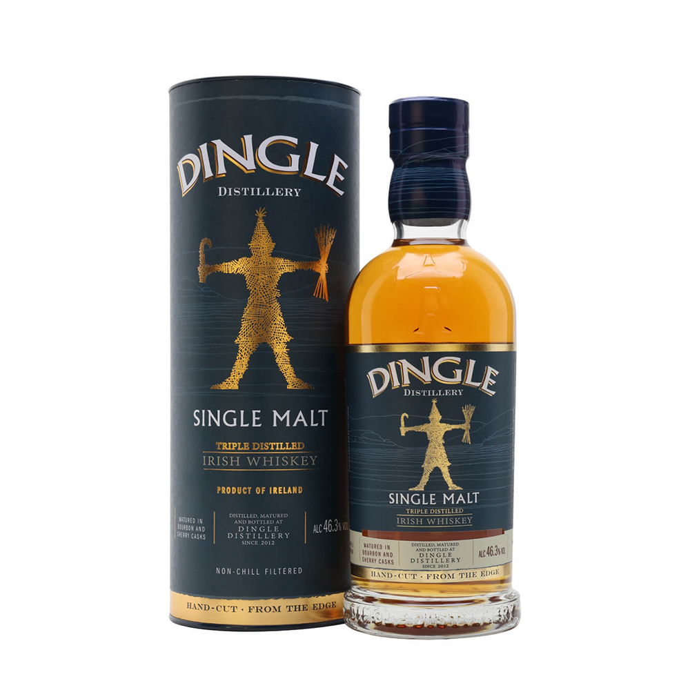 Dingle Single Malt Irish Whiskey ABV 46.3% 70cl with Gift Box