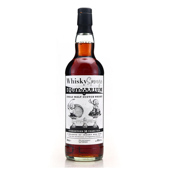 Equilibrium One 10 Year Old Whisky Sponge Sherry Butt, Refill Hogshead ABV 52% 70CL