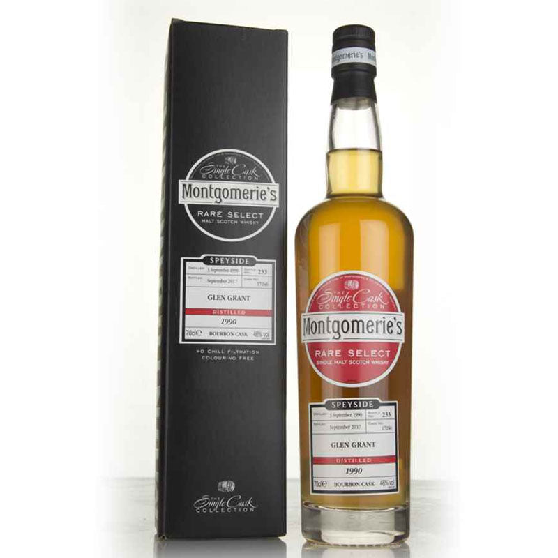 Glen Grant 1990 27 Year Old Montgomerie's Cask #17246 ABV 46% 70CL