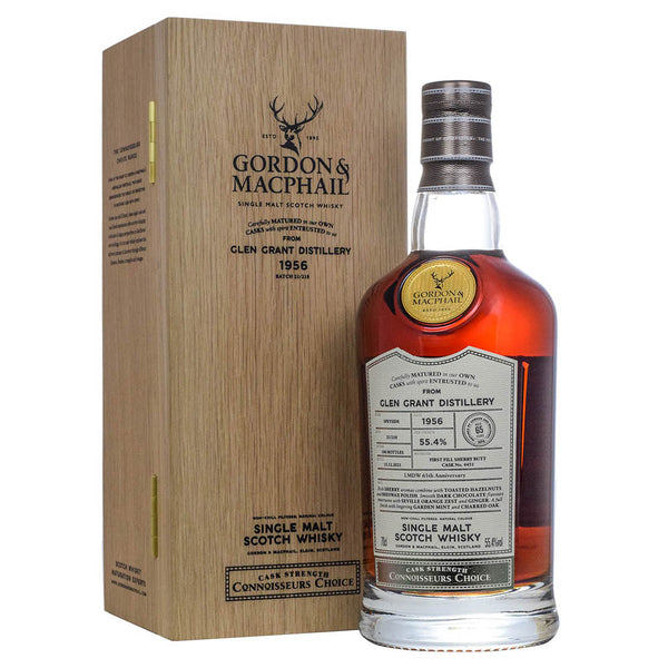 (SG61 Sale) Glen Grant Distillery 65 Year Old (Gordon & MacPhail), Distilled 1956, Bottled 2021 Cask Strength Speyside Single Malt Scotch Whisky ABV 55.4% Vol 70cl / 700ml