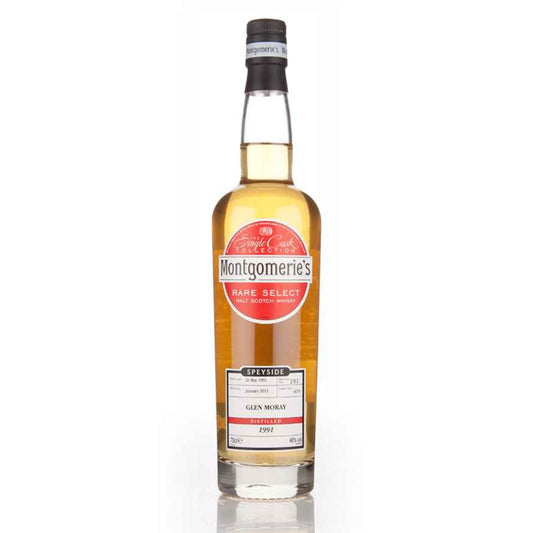 Glen Moray Distilled 1991 23 Year Old Montgomerie's The Single Cask Collection Cask #4675 Speyside Single Malt Scotch Whisky ABV 46% Vol 700ml / 70cl (Pre-Order 7 Days)