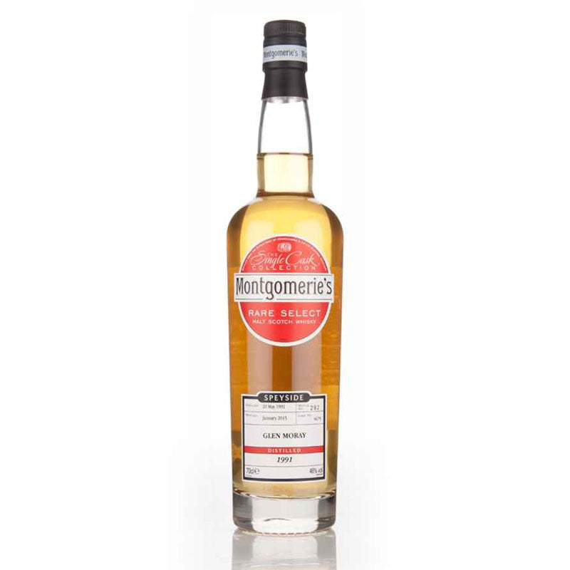 Glen Moray 1991 23 Year Old Montgomerie's Cask #4675 ABV 46% 70CL