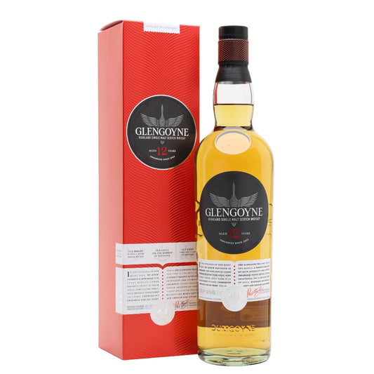 Glengoyne 12 Year Old Highland Single Malt Scotch Whisky ABV 40% Vol 70cl / 700ml (With Gift Box)