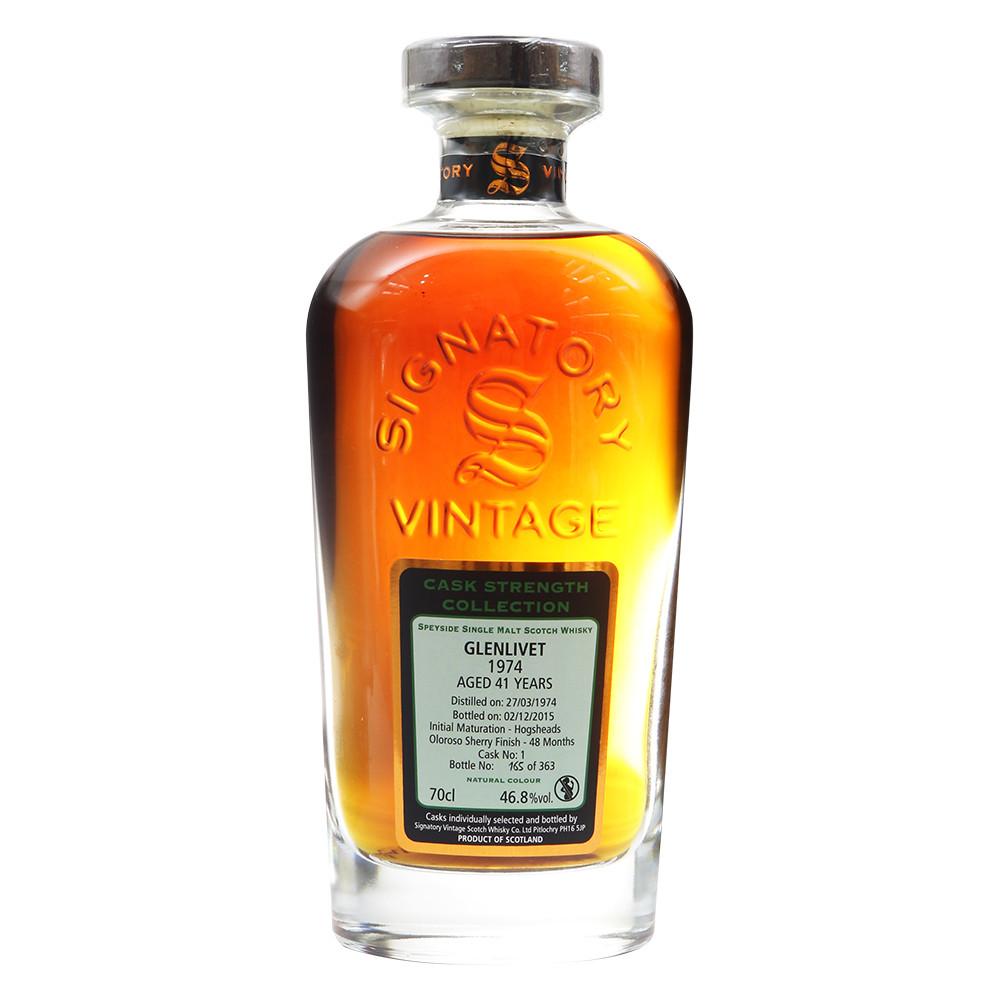 Glenlivet 1974 41 Years Signatory Vintage - Rare Reserve - The Whisky Shop Singapore