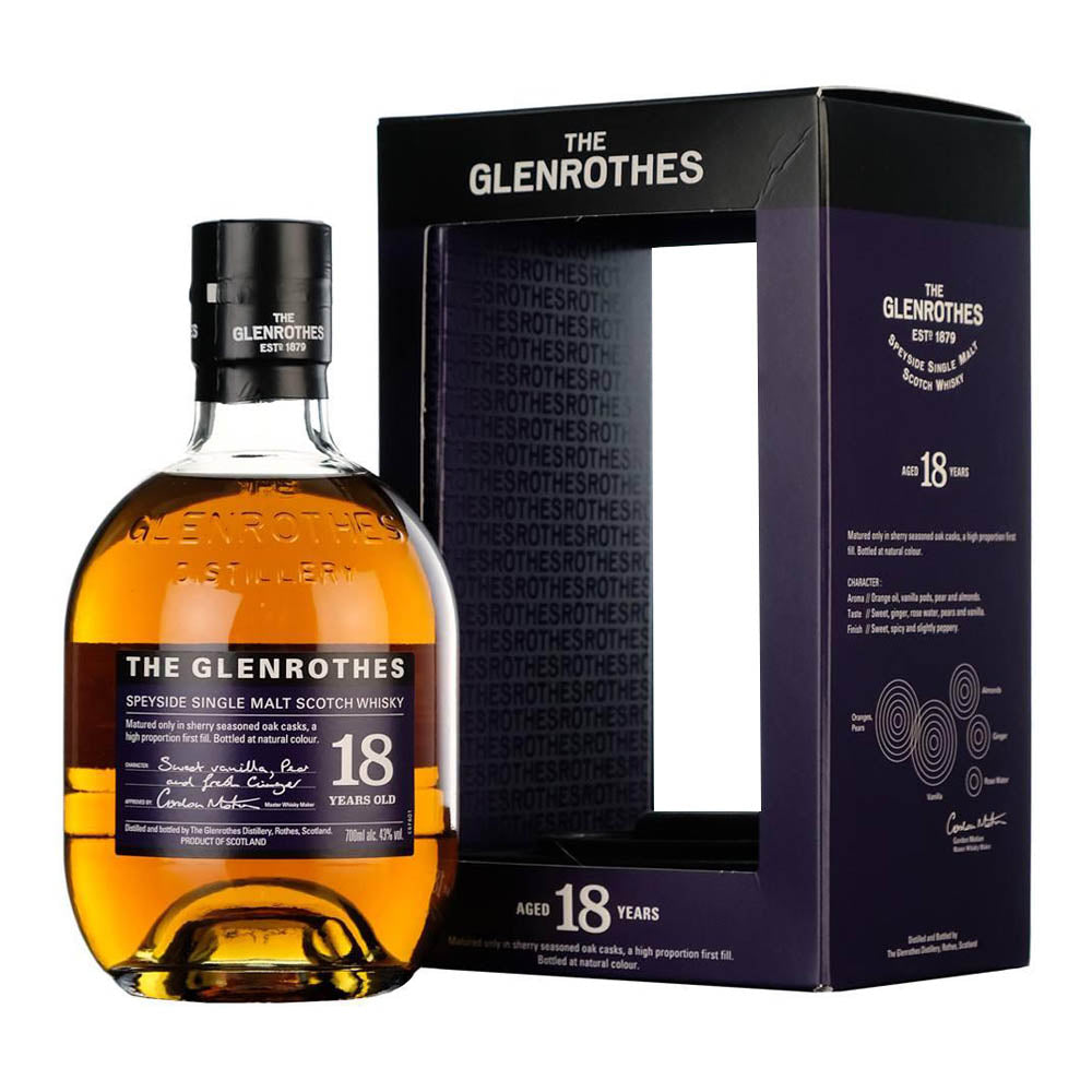 Glenrothes 18 Year Speyside Single Malt Scotch Whisky 700ml ABV 43%