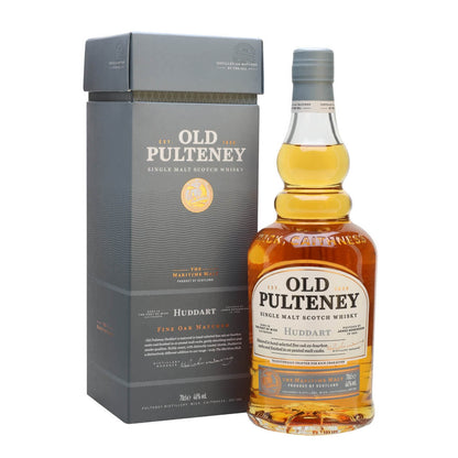 Old Pulteney Huddart Matured in Hand Selected Fine Oak Ex Bourbon Casks and Finished in Ex Peated Malt Casks Highland Single Malt Scotch Whisky ABV 46% Vol 70cl / 700ml (With Gift Box)