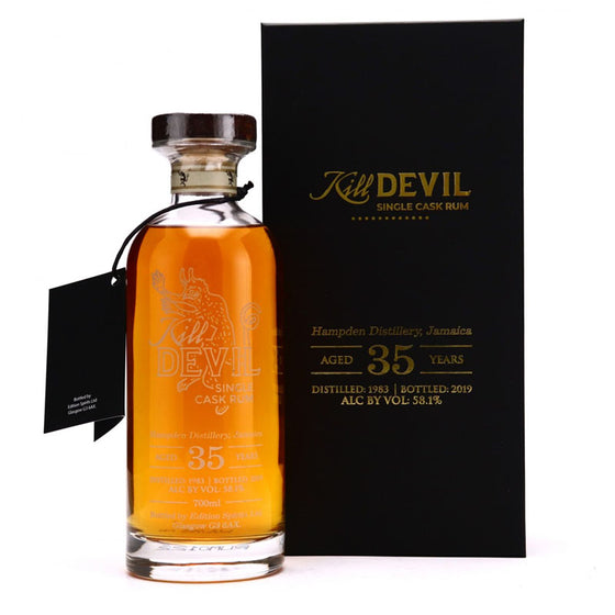 Hampden 1983 35 Year Old Kill Devil Single Cask Rum ABV 58.1% 70CL with Gift Box