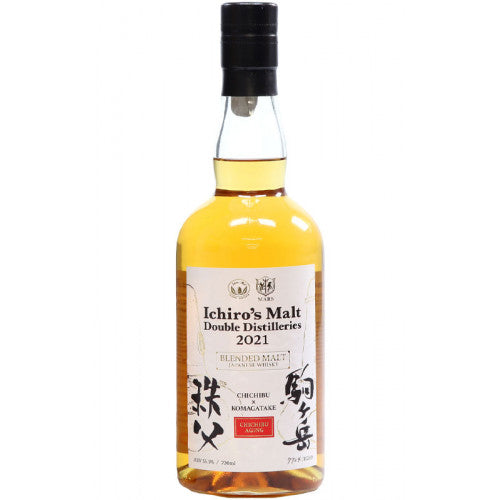 Ichiro's Malt Double Distilleries 2021 Chichibu X Komagatake Blended Malt Japanese Whisky ABV 53.5% Vol 700ml / 70cl