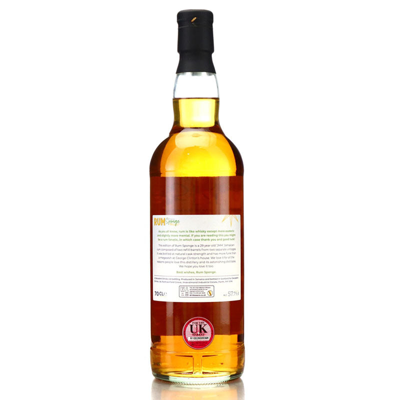 Jamaican 29 Year Old Rum Sponge Edition No.6 Two Refill Barrels ABV 57.7% 70CL
