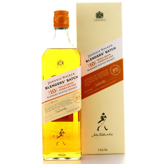 Johnnie Walker Blenders Batch 10 Years Old Triple Grain American Oak Blended Scotch Whisky 75cl - The Whisky Shop Singapore