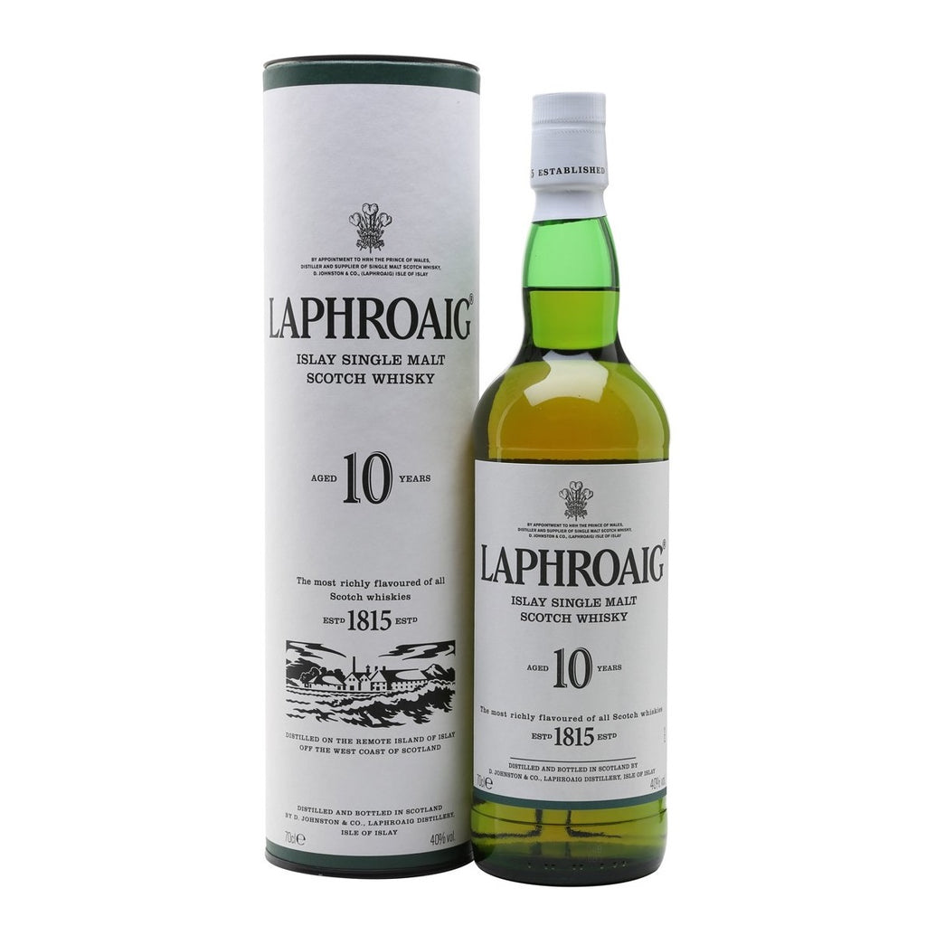 Laphroaig 10 Year Old Islay Single Malt Scotch Whisky ABV 43% 75cl with Gift Box
