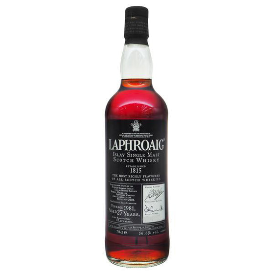 Laphroaig 1981 27 Years - Bottle No. 526 - The Whisky Shop Singapore
