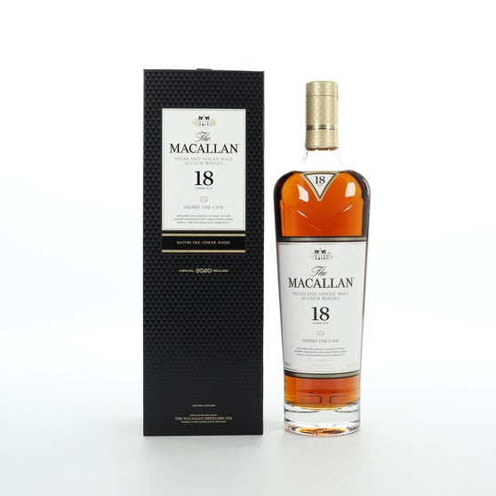 Macallan 18 Years Sherry Oak - 2020 Annual Release ABV 43% 700ml with Gift Box