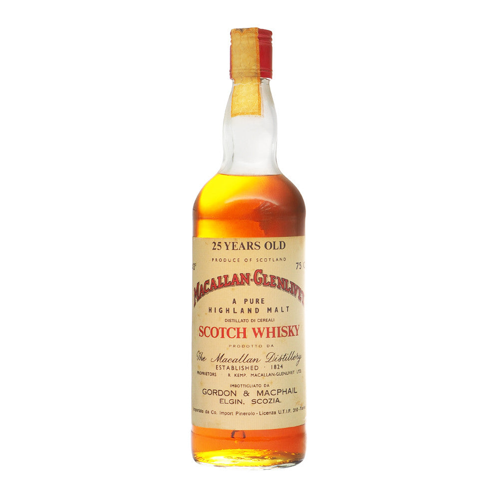 Macallan-Glenlivet 25 Years Gordon & MacPhail Pinerolo - The Whisky Shop Singapore