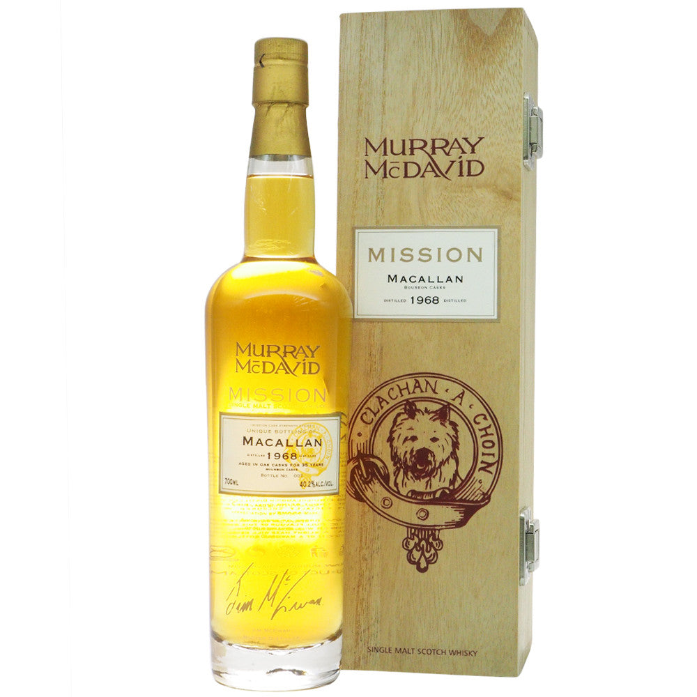 Macallan 1968 35 Years Murray McDavid - Mission Series - The Whisky Shop Singapore