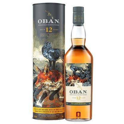 Oban 12 Year Old Special Release 2021 From Ex-Bourbon and Refill Casks Natural Cask Strength Highland Single Malt Scotch Whisky ABV 56.2% Vol 70cl / 700ml
