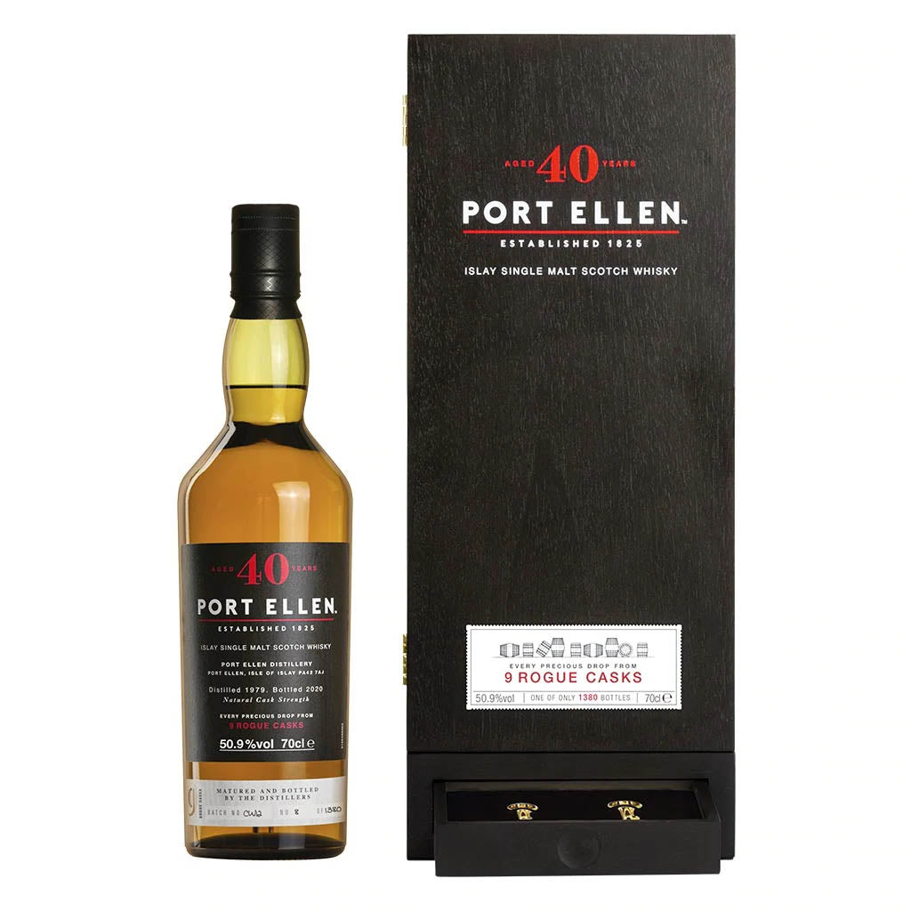 Port Ellen 40 Year Old - Untold Stories : 9 Rogue Casks, Islay Single Malt Whisky ABV 50.9% 700ml