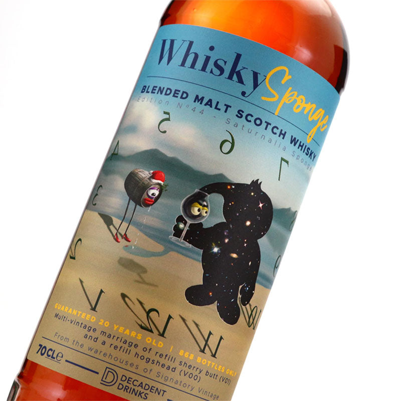 Saturnalia 20 Year Old Whisky Sponge Edition No.44 Refill Sherry Butt And Refill Hogshead ABV 47.2% 70CL