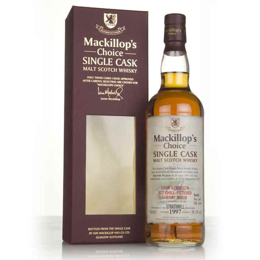 Strathmill Distillery 1997 20 Year Old Mackillop's Choice Sherry Wood Single Cask Cask Strength Speyside Single Malt Scotch Whisky ABV 59.1% Vol 700ml / 70cl (Pre-Order 7 Days)