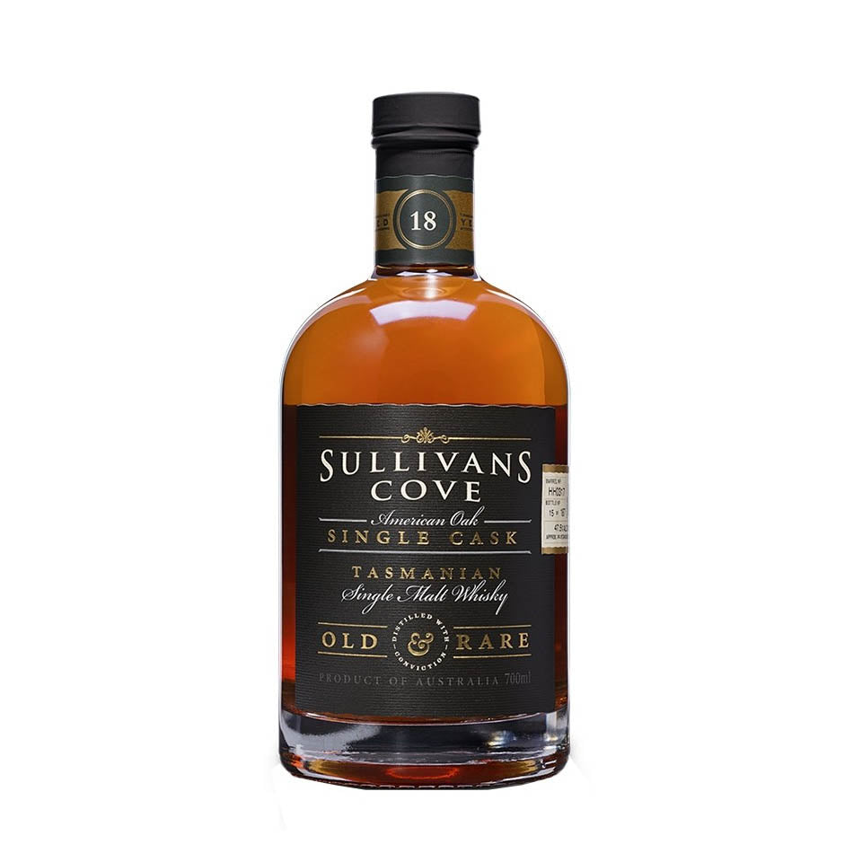 Sullivans Cove Tasmanian 18 Years Old & Rare American Oak Single Cask 700ml ABV 48%